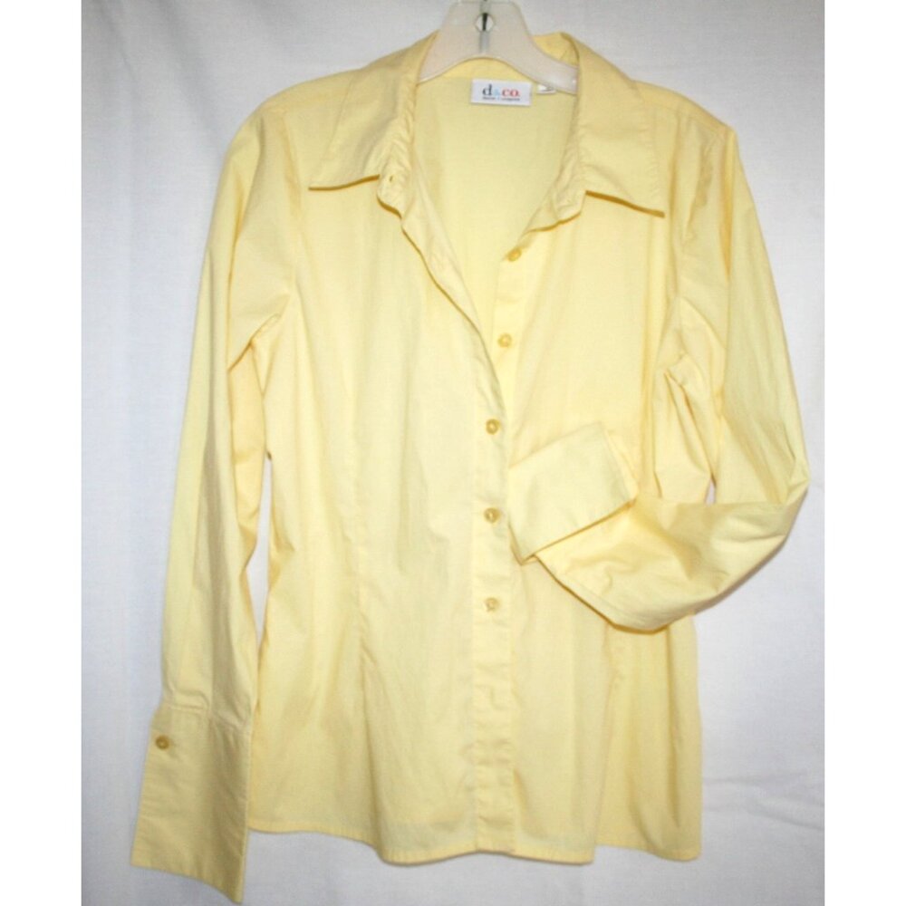 Denim & Company D&C Roll Up Cuff Shirt Small